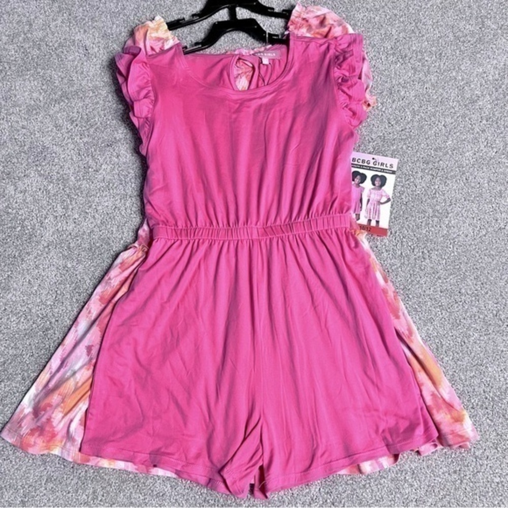 NWT BCBG Girls dress and romper set size medium 10/12